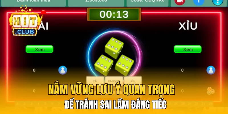 Nắm vững lưu ý quan trọng để tránh sai lầm đáng tiếc