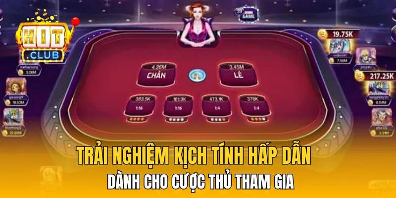 Trải nghiệm kịch tính hấp dẫn dành cho cược thủ tham gia